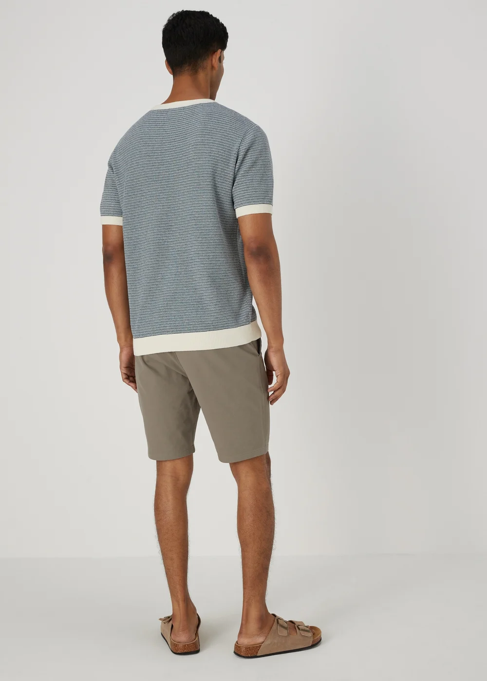 Mushroom Slim Fit Chino Shorts - 30 Image 2