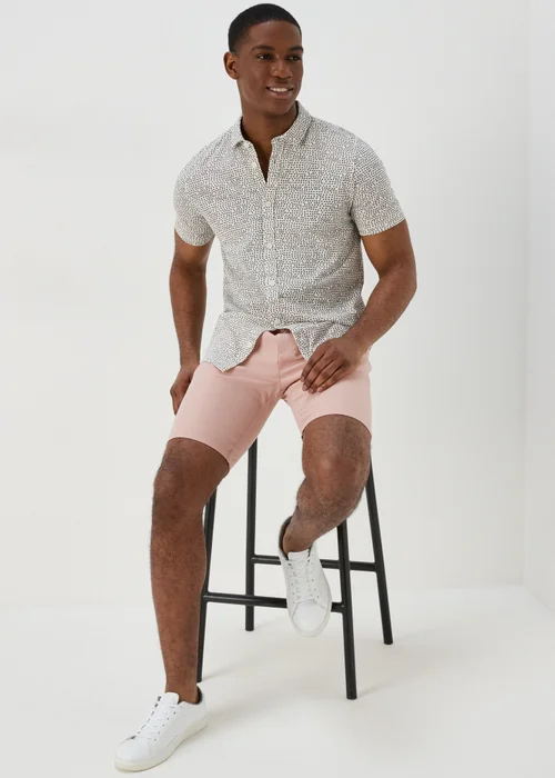 Pink Slim Fit Chino Shorts - 30 Image 1