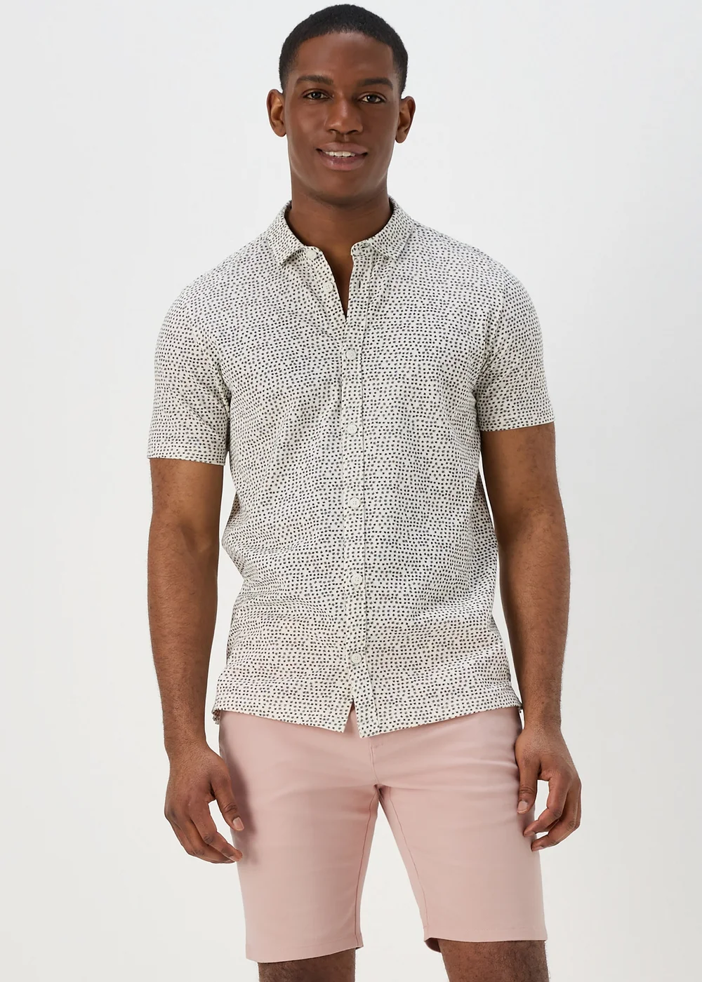 Pink Slim Fit Chino Shorts - 30 Image 4