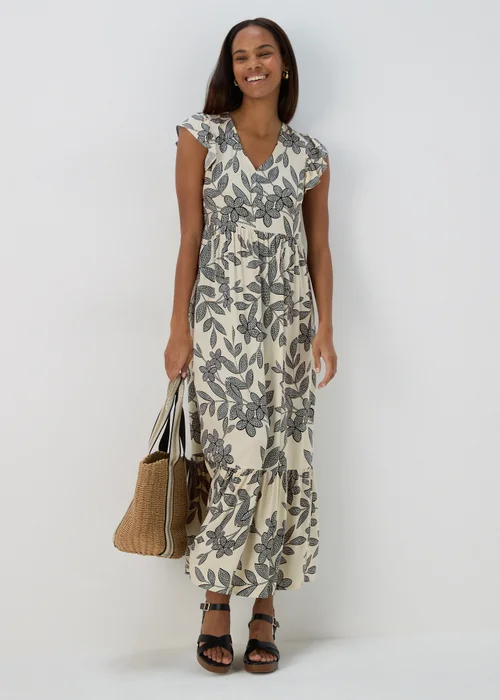 Stone Linen Midi Shirt Dress - 8 Image 4