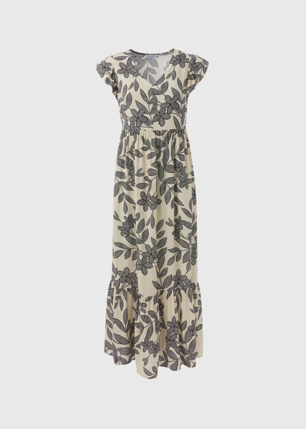 Stone Linen Midi Shirt Dress - 8 Image 5