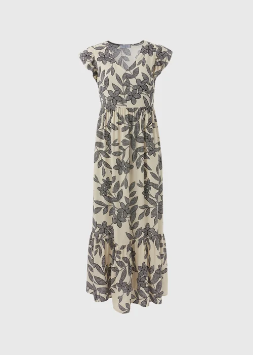Stone Linen Midi Shirt Dress - 8 Image 5