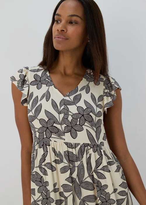 Stone Linen Midi Shirt Dress - 8 Image 3