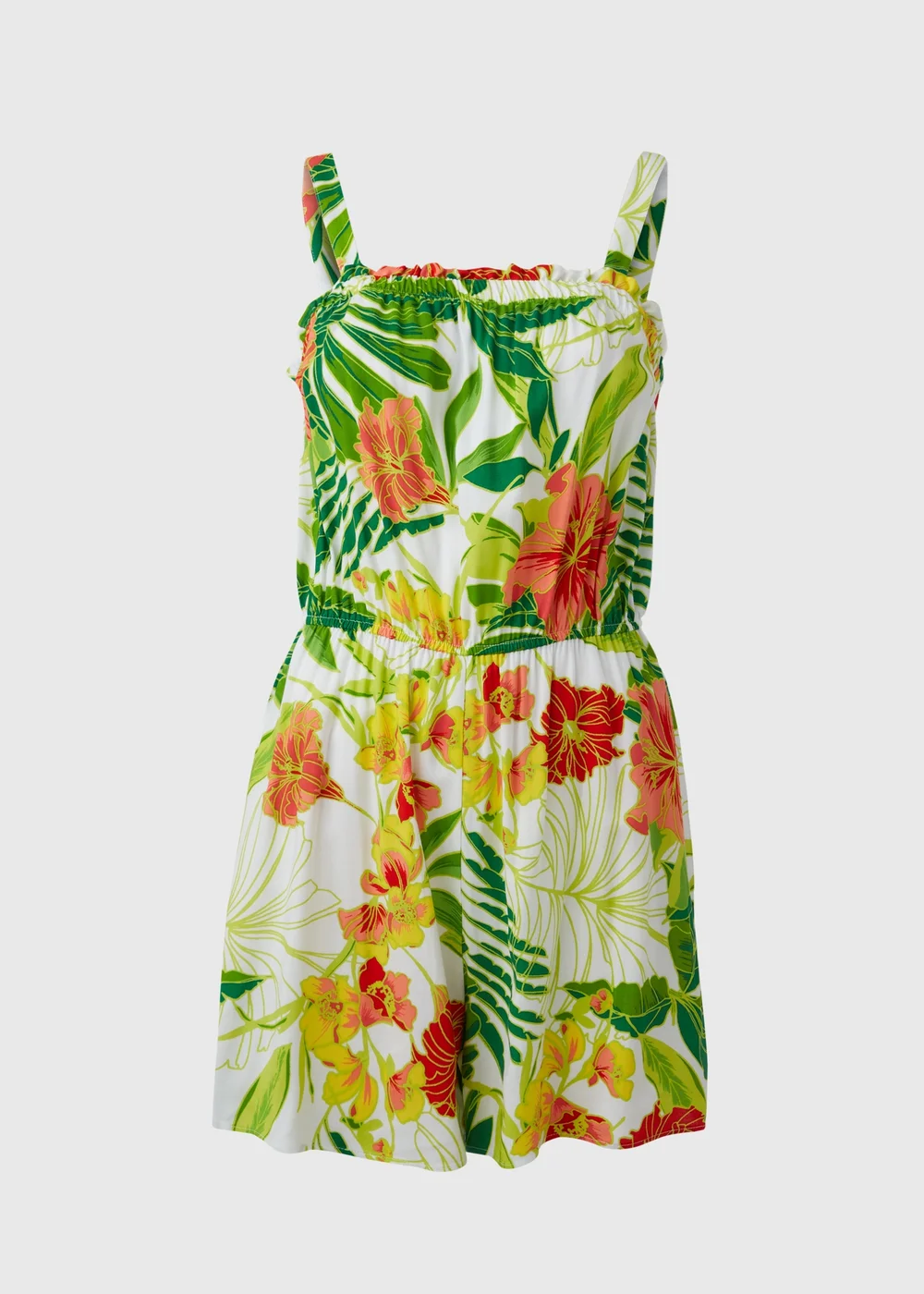 Multicoloured Floral Playsuit - 8 Image 5