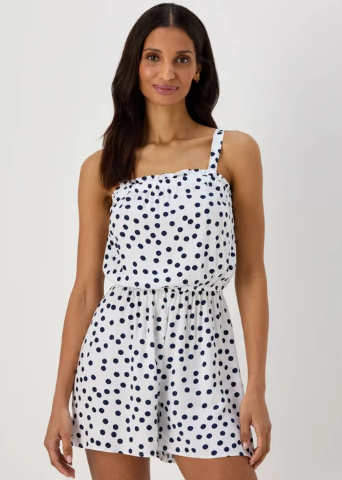 Monochrome Printed Playsuit - 8 Image 1