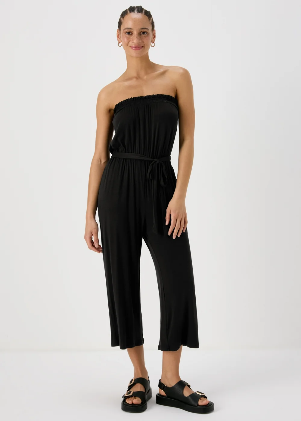 Black Bandeau Jumpsuit - 8 Image 3