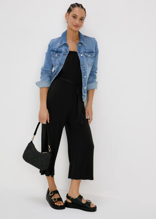 Black Bandeau Jumpsuit - 8 Image 4