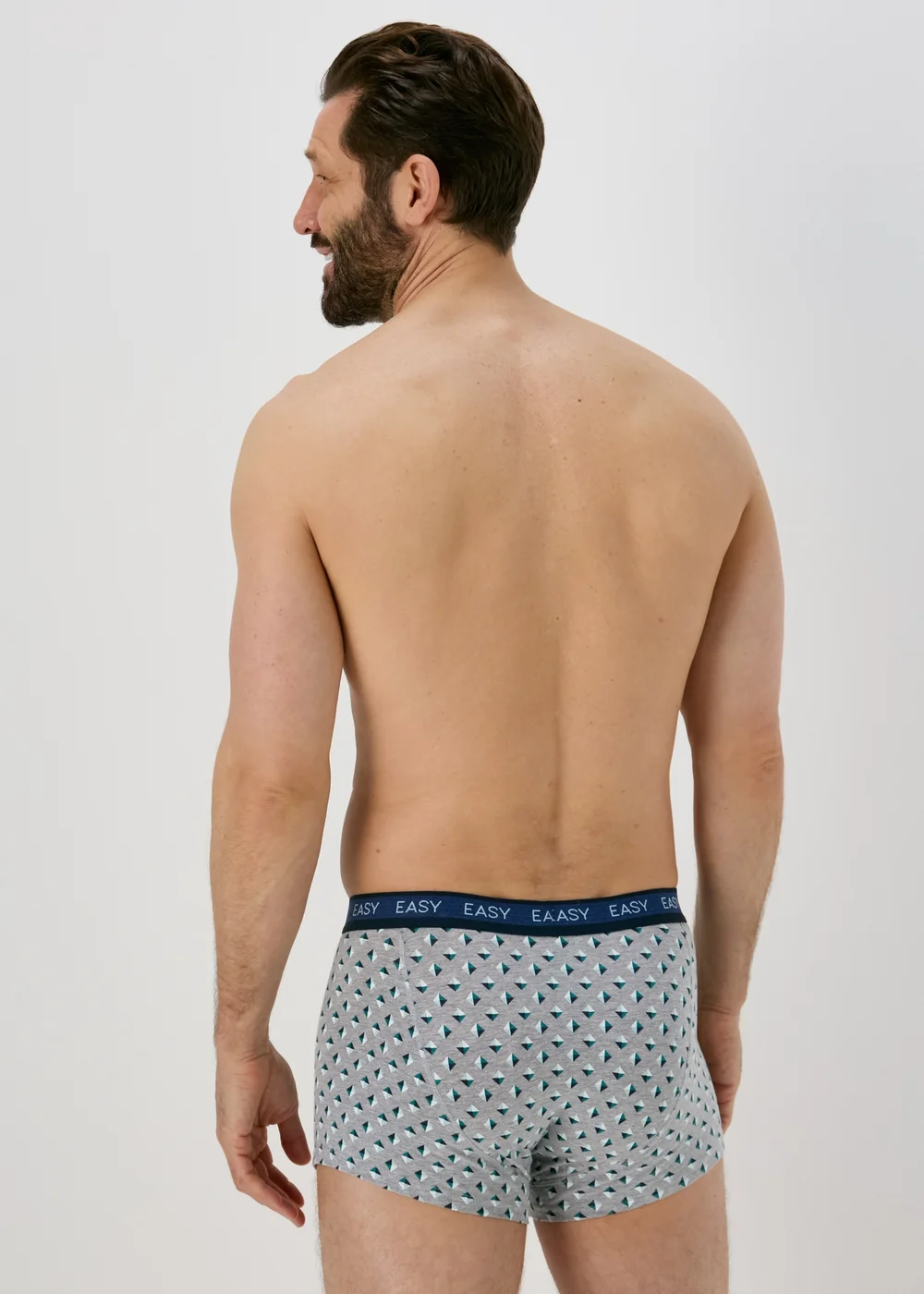 Easy 5 Pack Blue Diamond Geo Print Boxers - XS Image 3