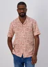 Lincoln Pink Slub Print Shirt - S Image 1