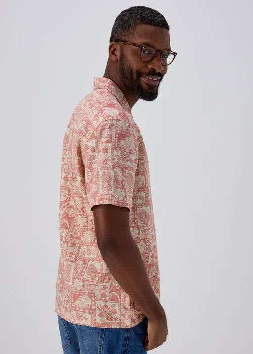 Lincoln Pink Slub Print Shirt - S Image 2