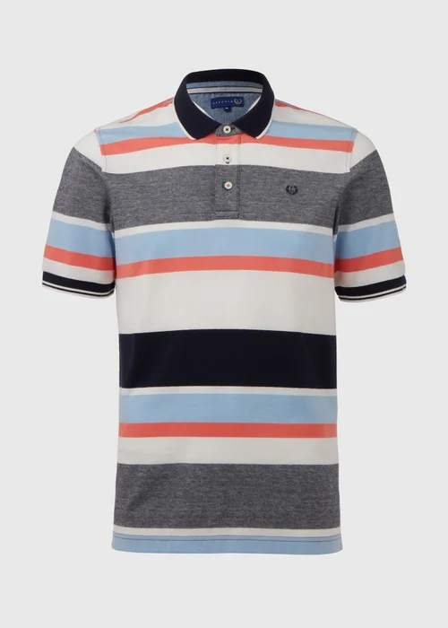 Lincoln Grey Stripe Polo Shirt - S Image 5