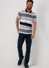 Lincoln Grey Stripe Polo Shirt - S Image 4