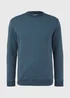 Blue Essential Crew Neck Sweatshirt - Small Image 5
