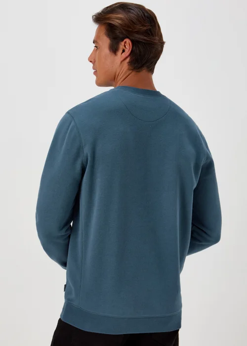 Blue Essential Crew Neck Sweatshirt - Small Image 2