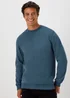 Blue Essential Crew Neck Sweatshirt - Small Image 1