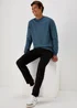 Blue Essential Crew Neck Sweatshirt - Small Image 4