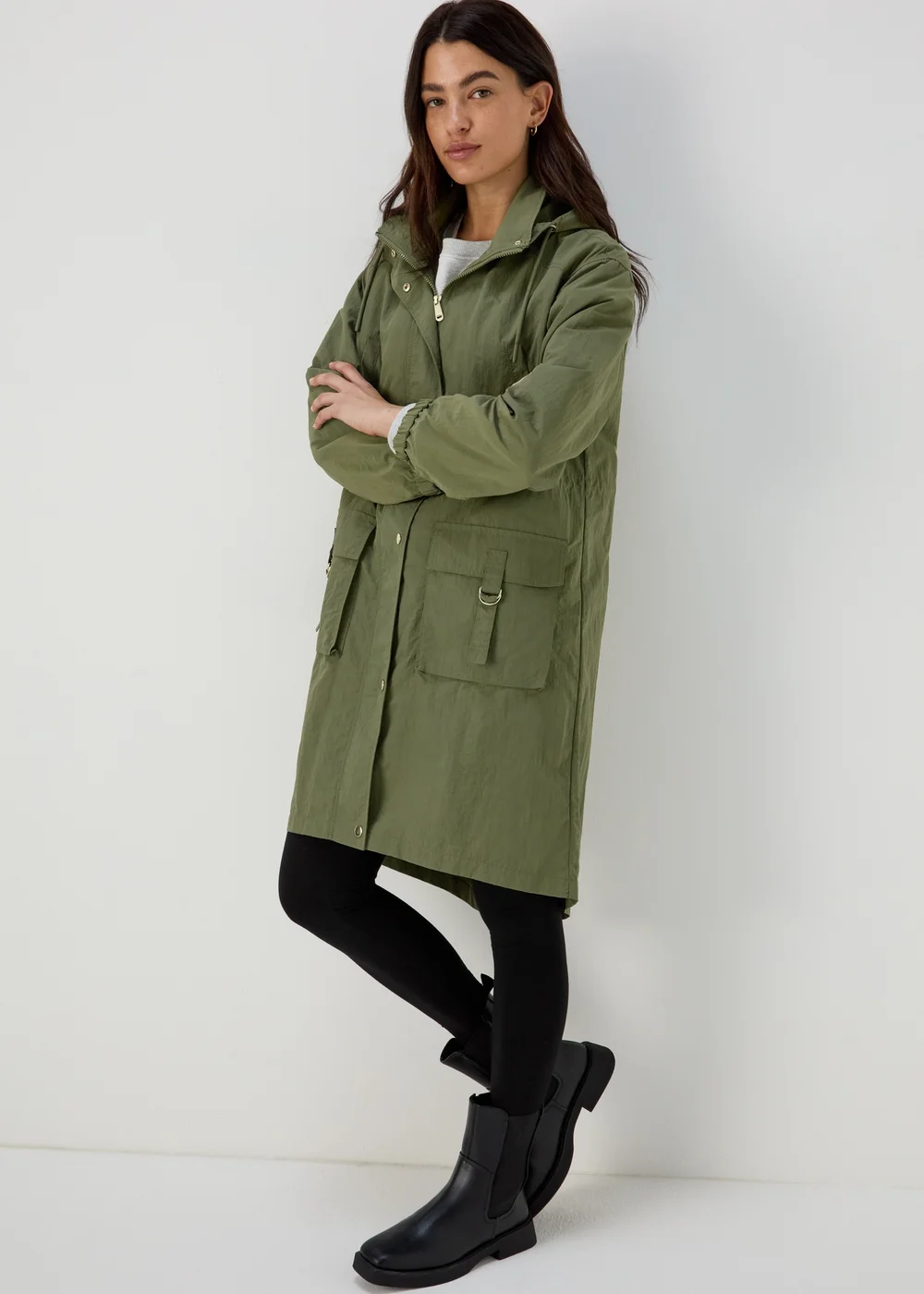 Khaki Utility Parka - 8 Image 1