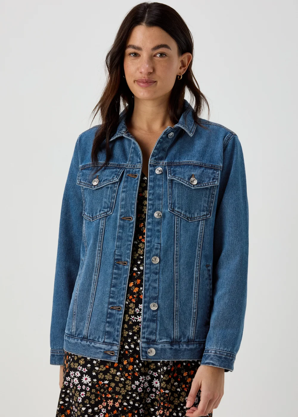 Midwash Oversized Denim Jacket - 8 Image 5