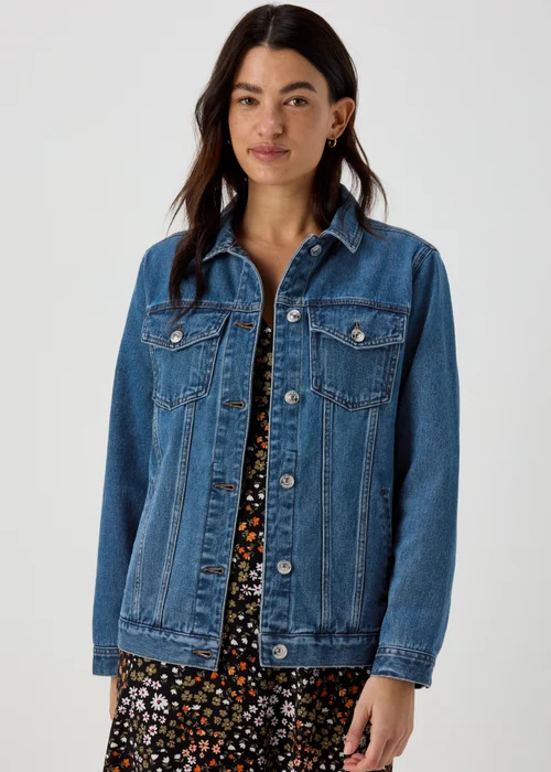 Midwash Oversized Denim Jacket - 8 Image 5