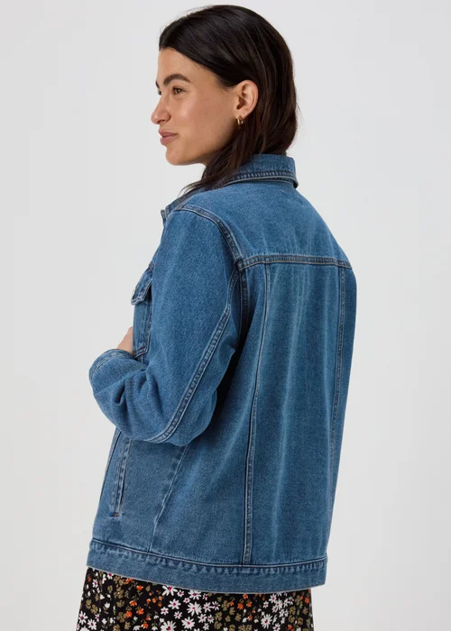 Midwash Oversized Denim Jacket - 8 Image 3