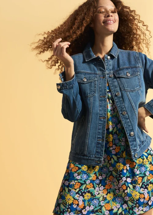 Midwash Oversized Denim Jacket - 8 Image 1
