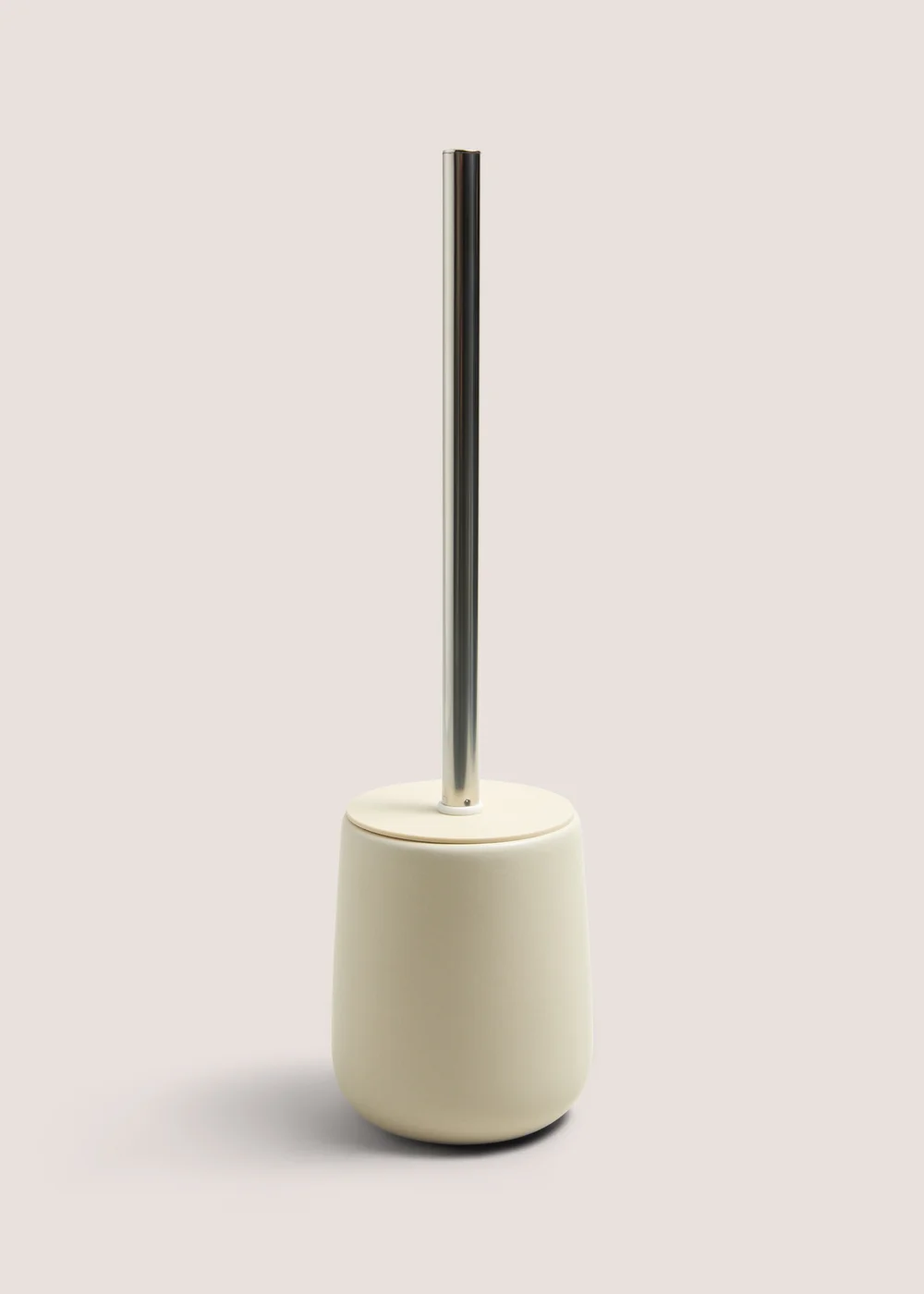 Beige Modern Ceramic Toilet Brush (37cm x 10cm) Image 1