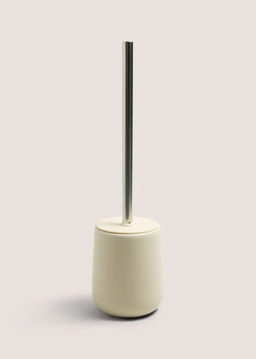 Beige Modern Ceramic Toilet Brush (37cm x 10cm) Image 1