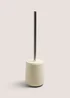 Beige Modern Ceramic Toilet Brush (37cm x 10cm) Image 1