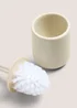 Beige Modern Ceramic Toilet Brush (37cm x 10cm) Image 2