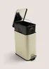 Bathroom Beige Modern Metal Bin (28cm x 25cm) Image 2