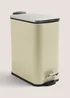 Bathroom Beige Modern Metal Bin (28cm x 25cm) Image 1