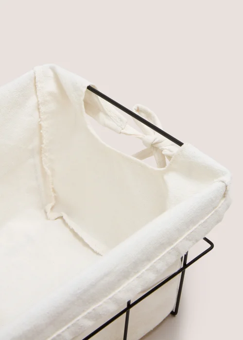 Black Wired Storage Basket Image 2