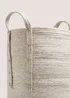 White Wash Laundry Basket (31x31x50cm) Image 2