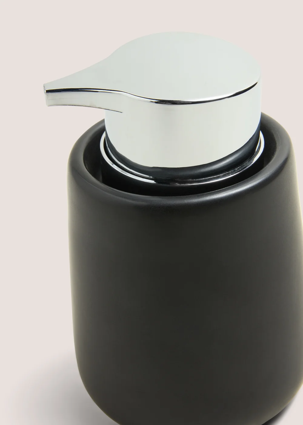 Black Ceramic Soap Dispenser Image 2