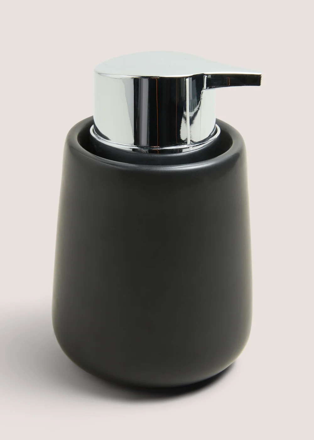 Black Ceramic Soap Dispenser Image 1