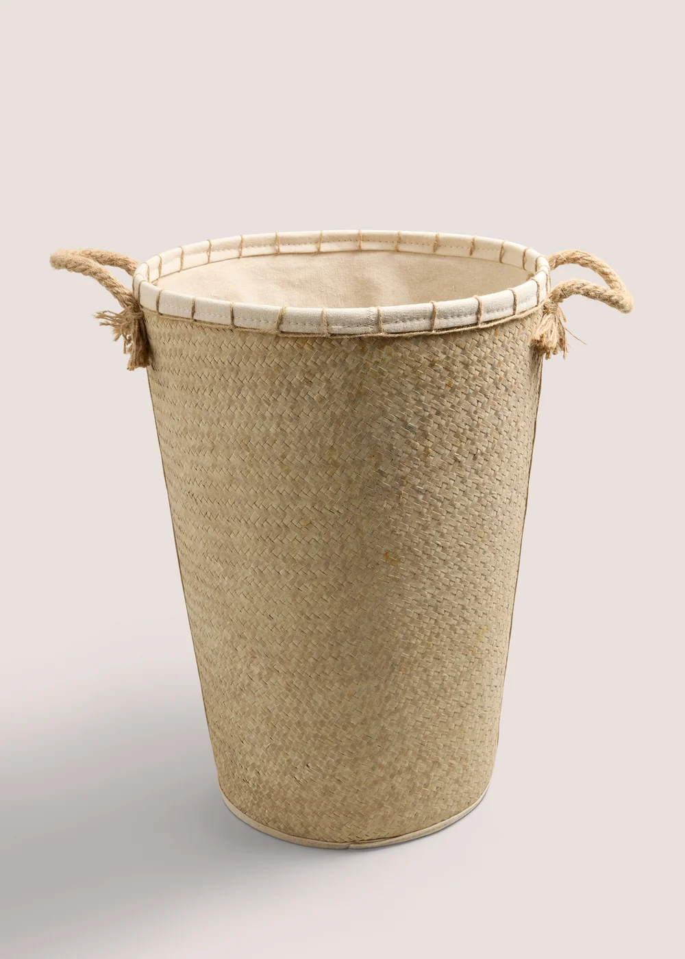 Natural Artisan Laundry Basket Image 1