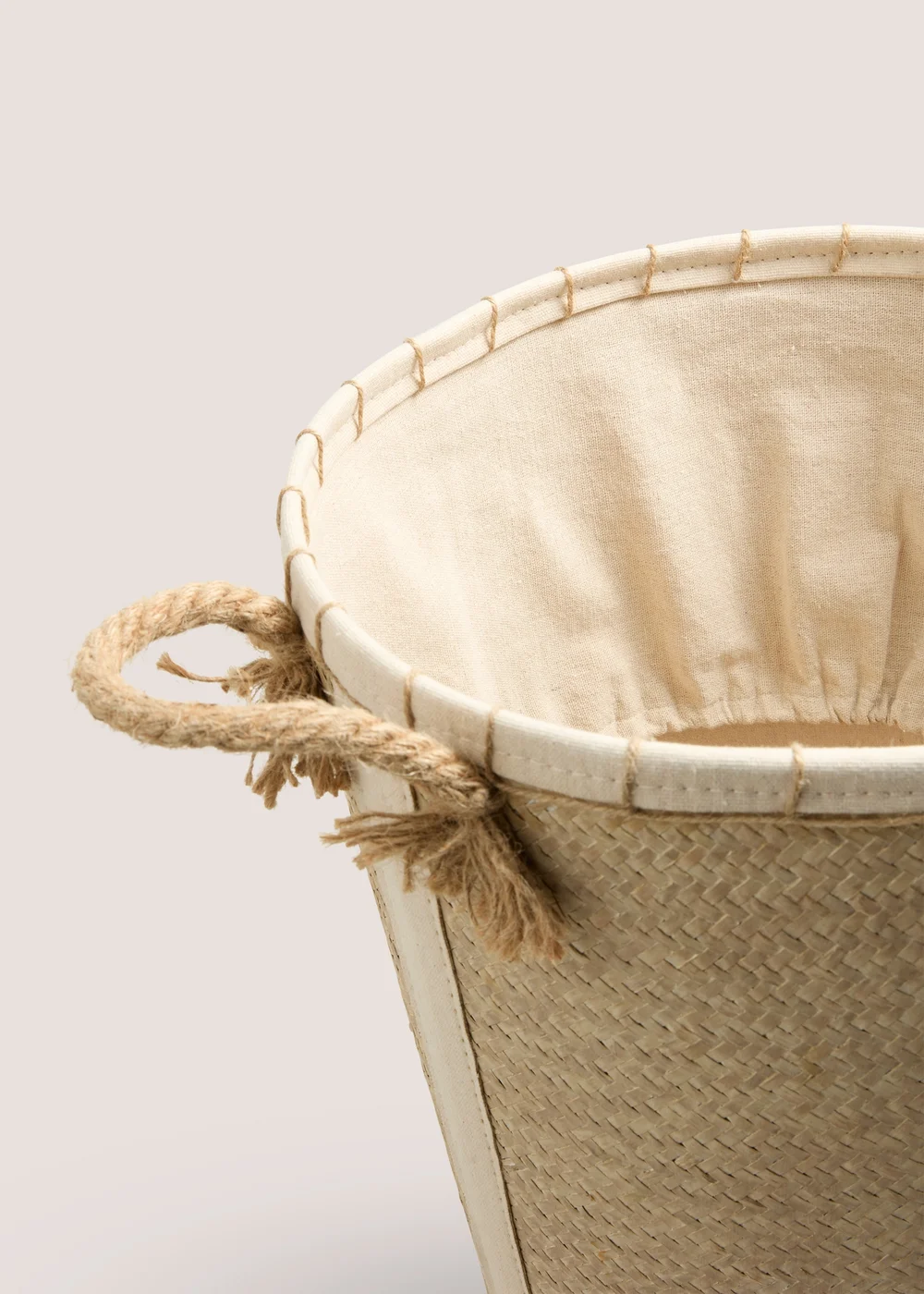 Natural Artisan Laundry Basket Image 2