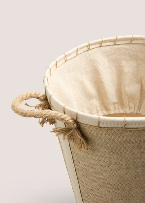 Natural Artisan Laundry Basket Image 2
