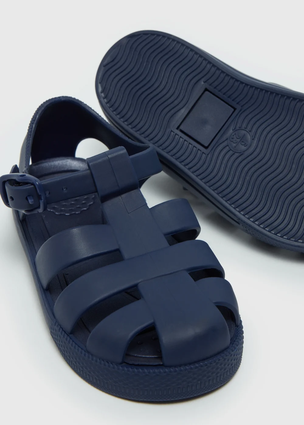 Boys Navy Jelly Sandals (Younger 4-12) - Size 4 Infants Image 2