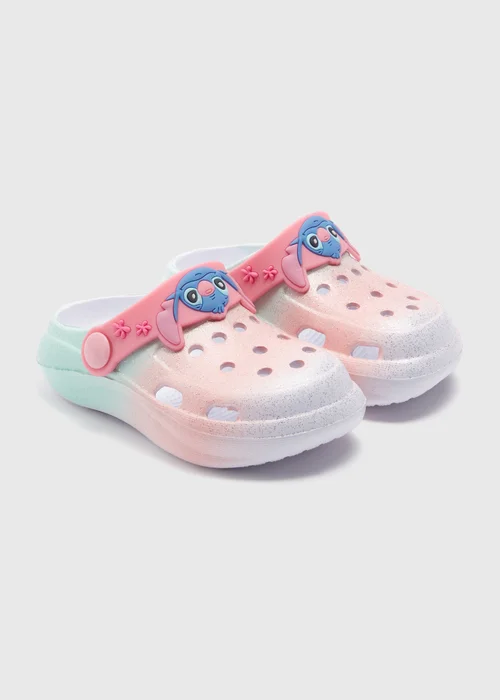 Disney Girls Stitch Multicoloured Clogs (Younger 4-12) - Size 4 Infants Image 1