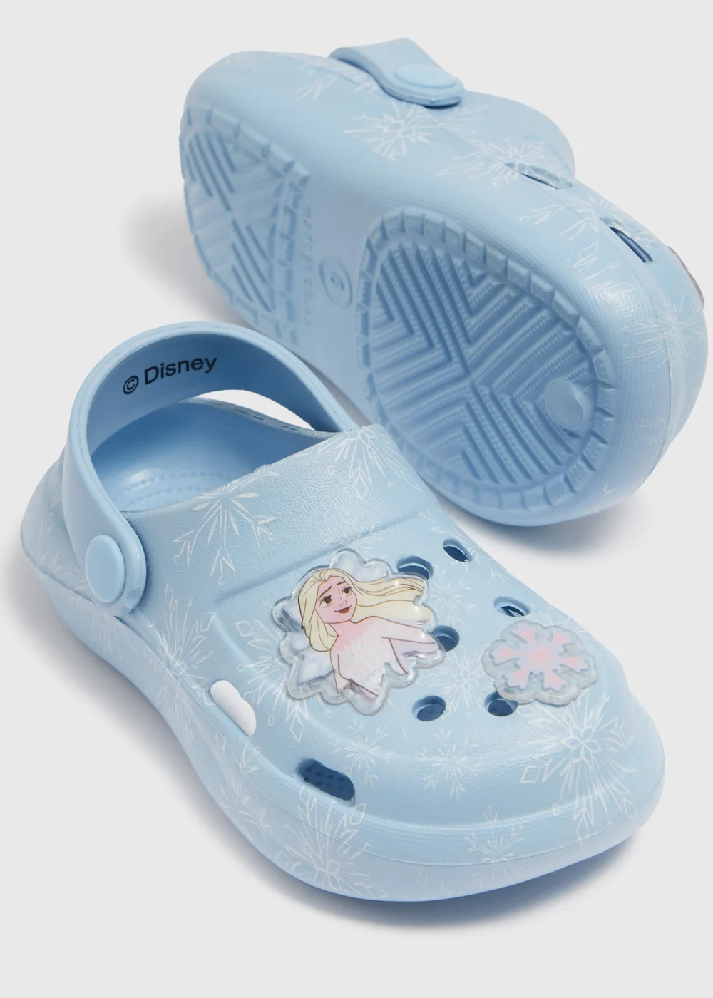 Disney Blue Frozen Clogs (Younger 4-12) - Size 4 Infants Image 2