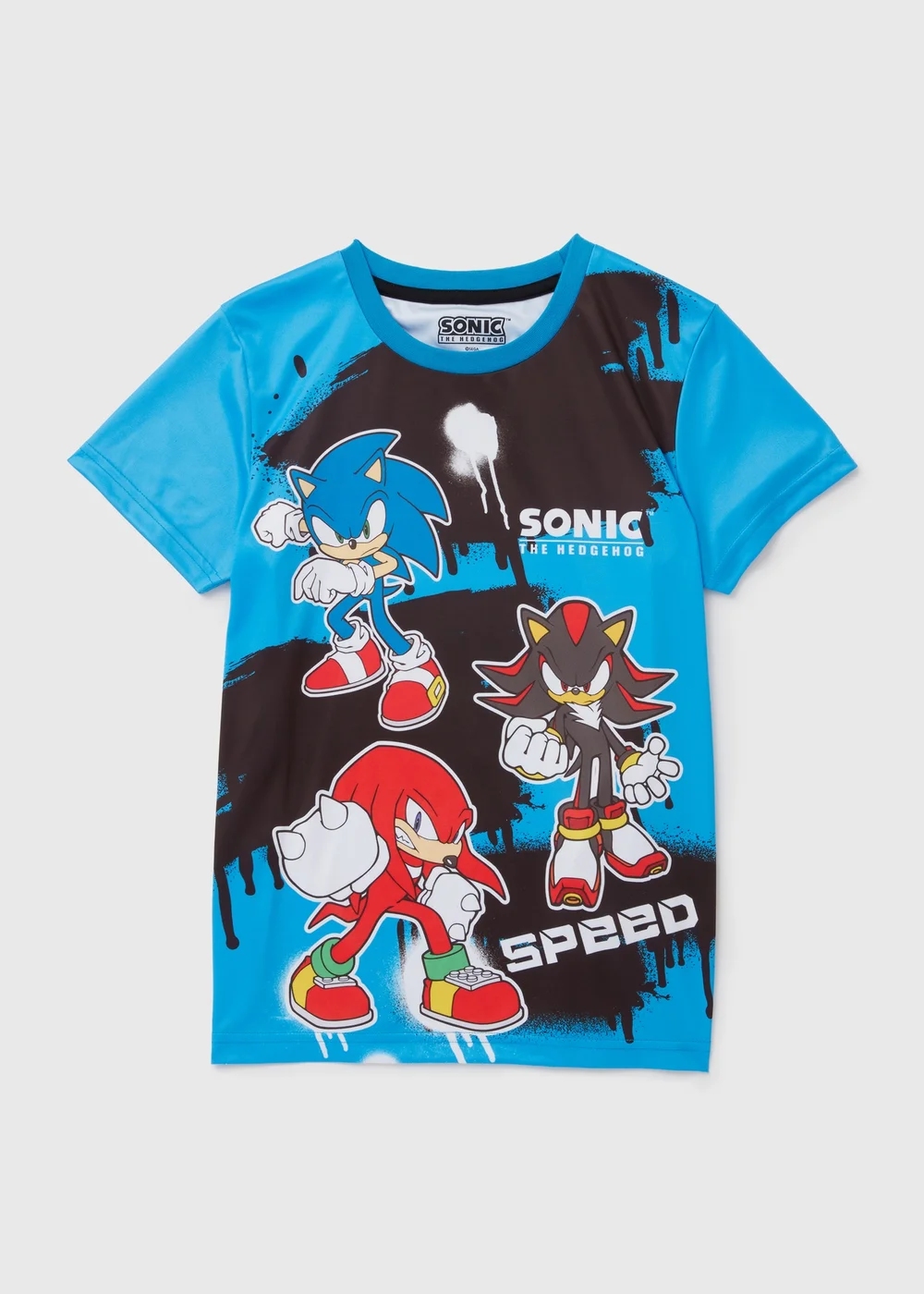 Kids Blue Sonic Short Sleeve T-Shirt (5-12yrs) - 5 Yrs Image 1
