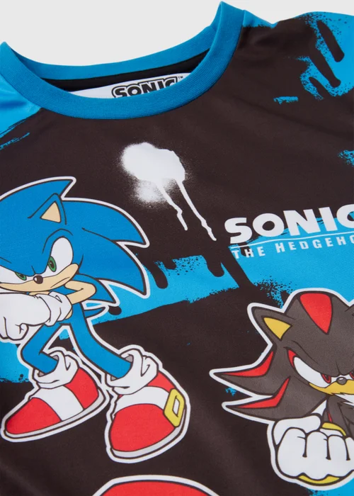 Kids Blue Sonic Short Sleeve T-Shirt (5-12yrs) - 5 Yrs Image 2