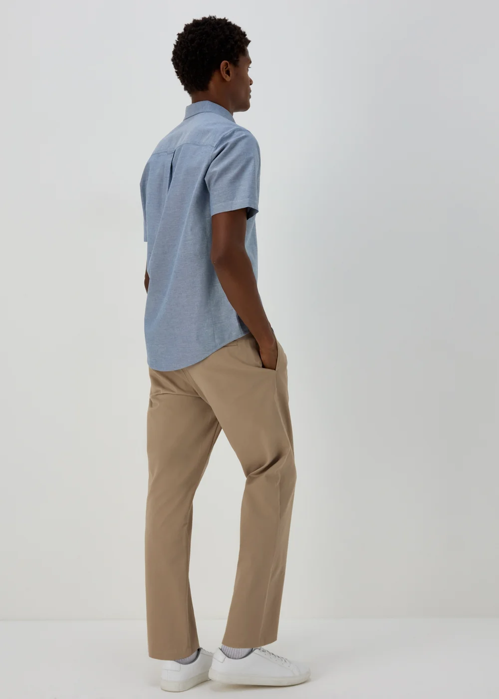 Stone Double Pleated Trousers - 30 Waist Regular Image 2