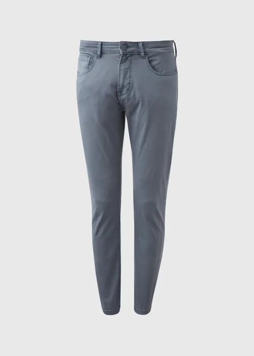 Blue Garment Dye Trousers - 30 Waist Regular Image 5