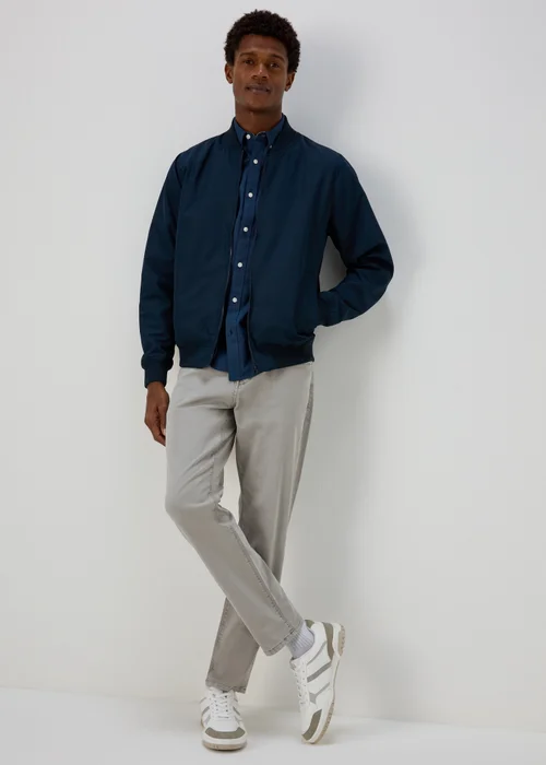 Grey Garment Dye Trousers - 30 Waist Regular Image 4