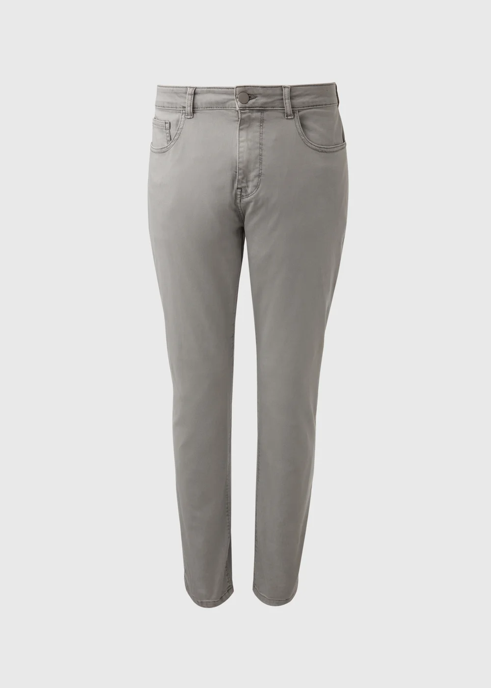 Grey Garment Dye Trousers - 30 Waist Regular Image 5