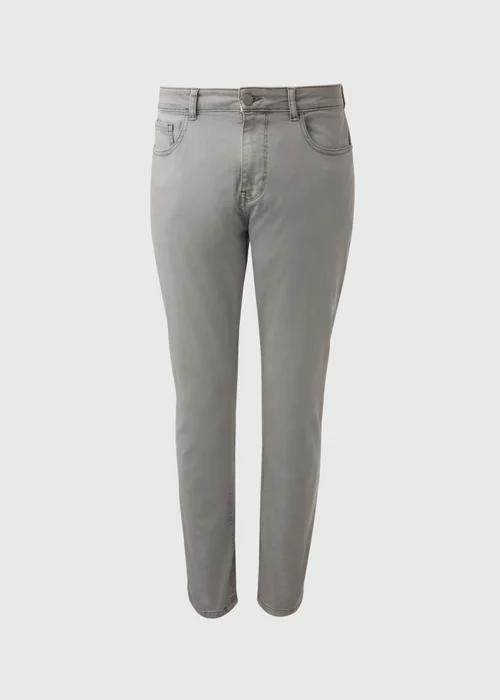 Grey Garment Dye Trousers - 30 Waist Regular Image 5