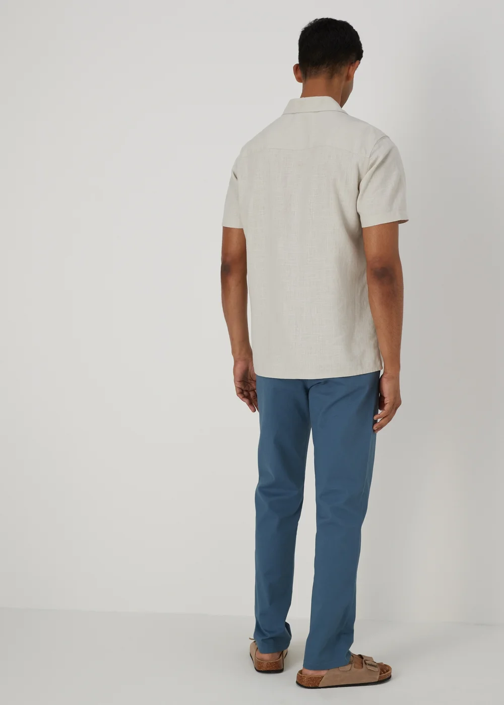Blue Slim Fit Chinos - 30 Waist Regular Image 2