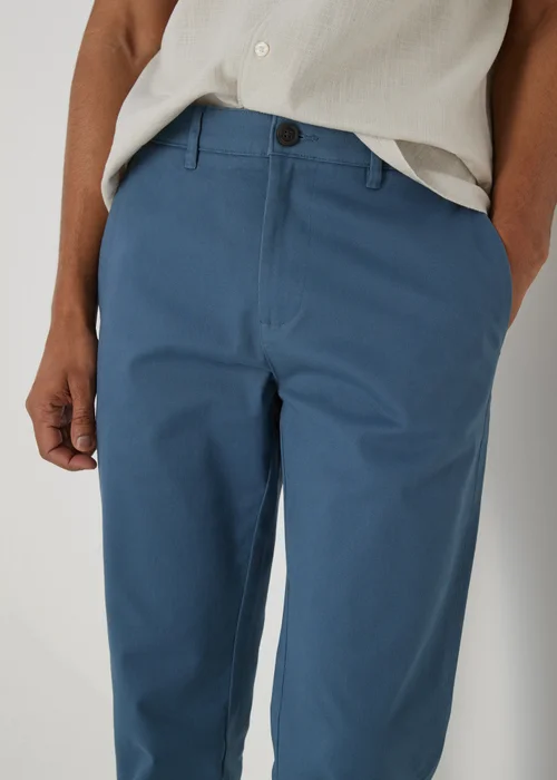 Blue Slim Fit Chinos - 30 Waist Regular Image 3